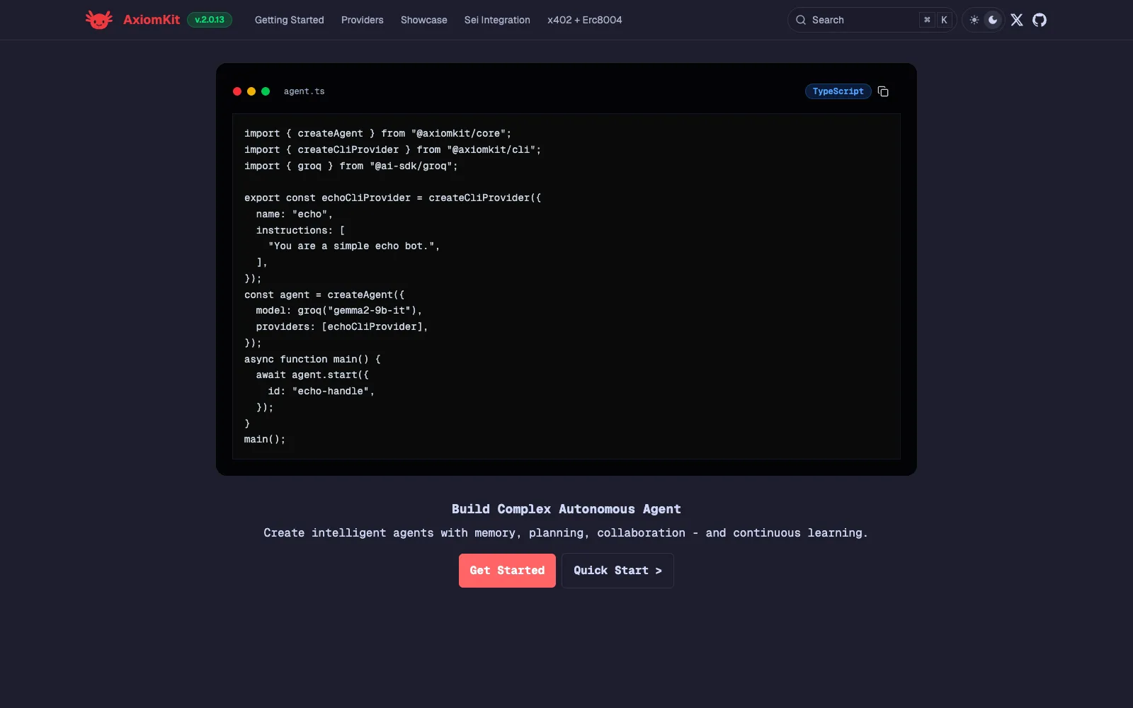 AxiomKit Docs screenshot 2